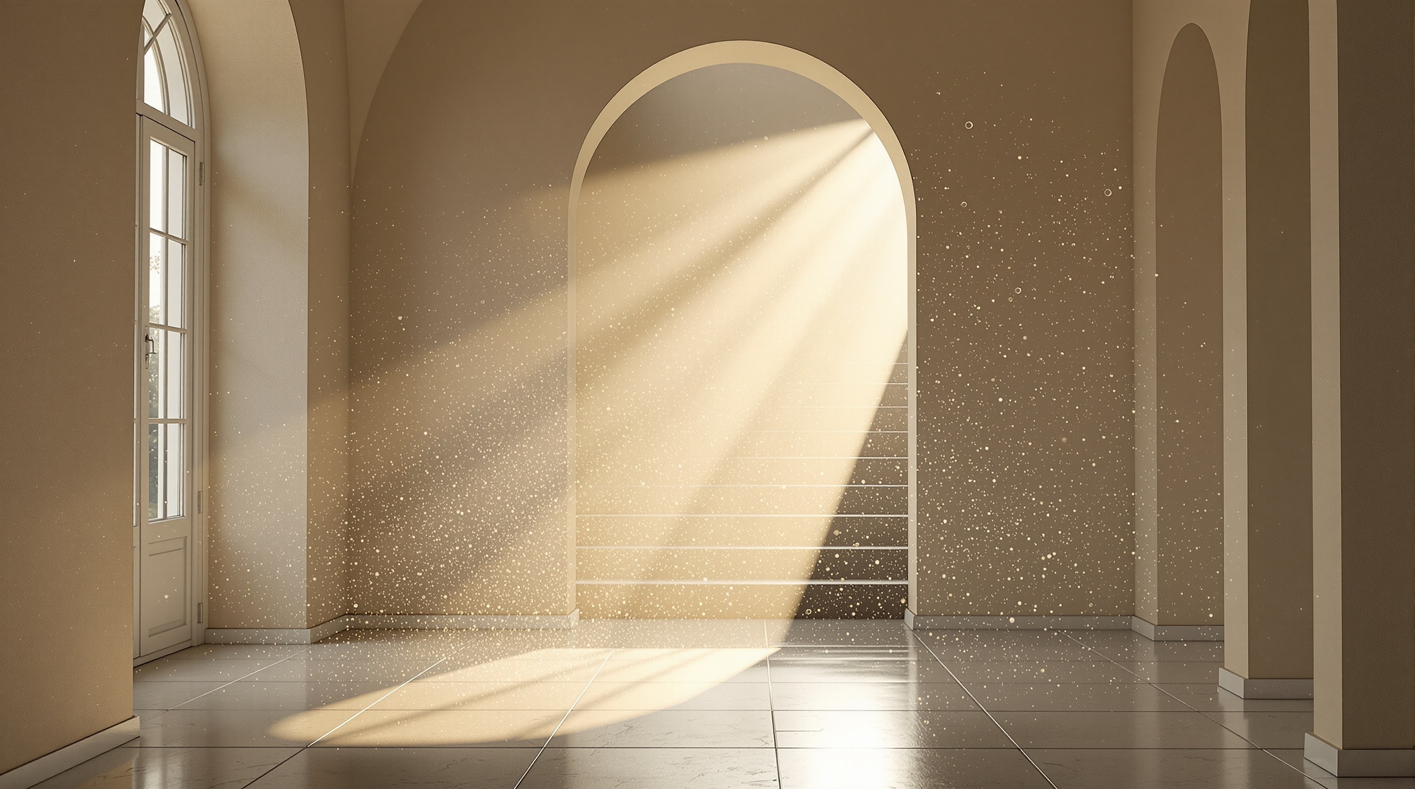 Dust in the afternoon light