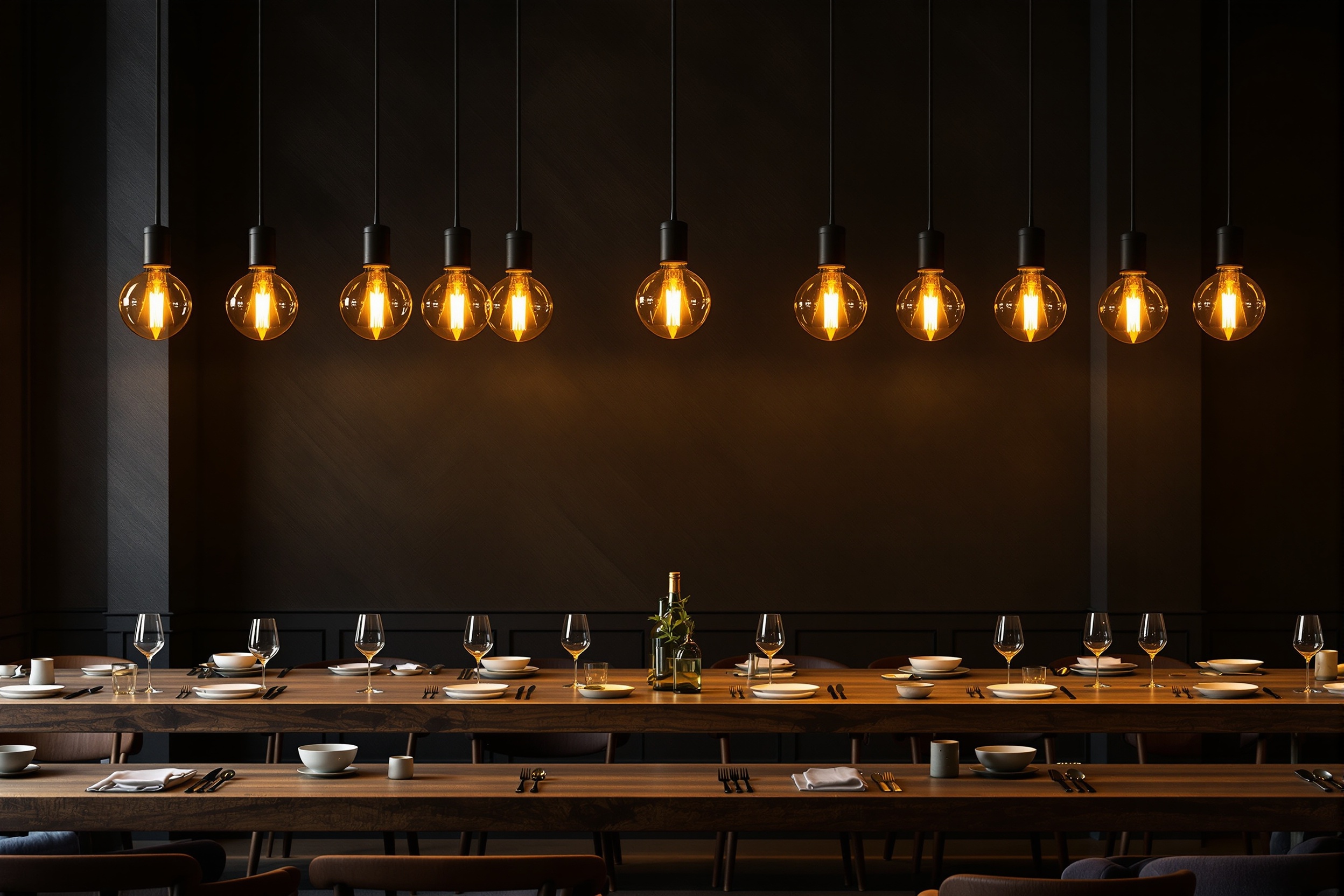 The ember line above the table