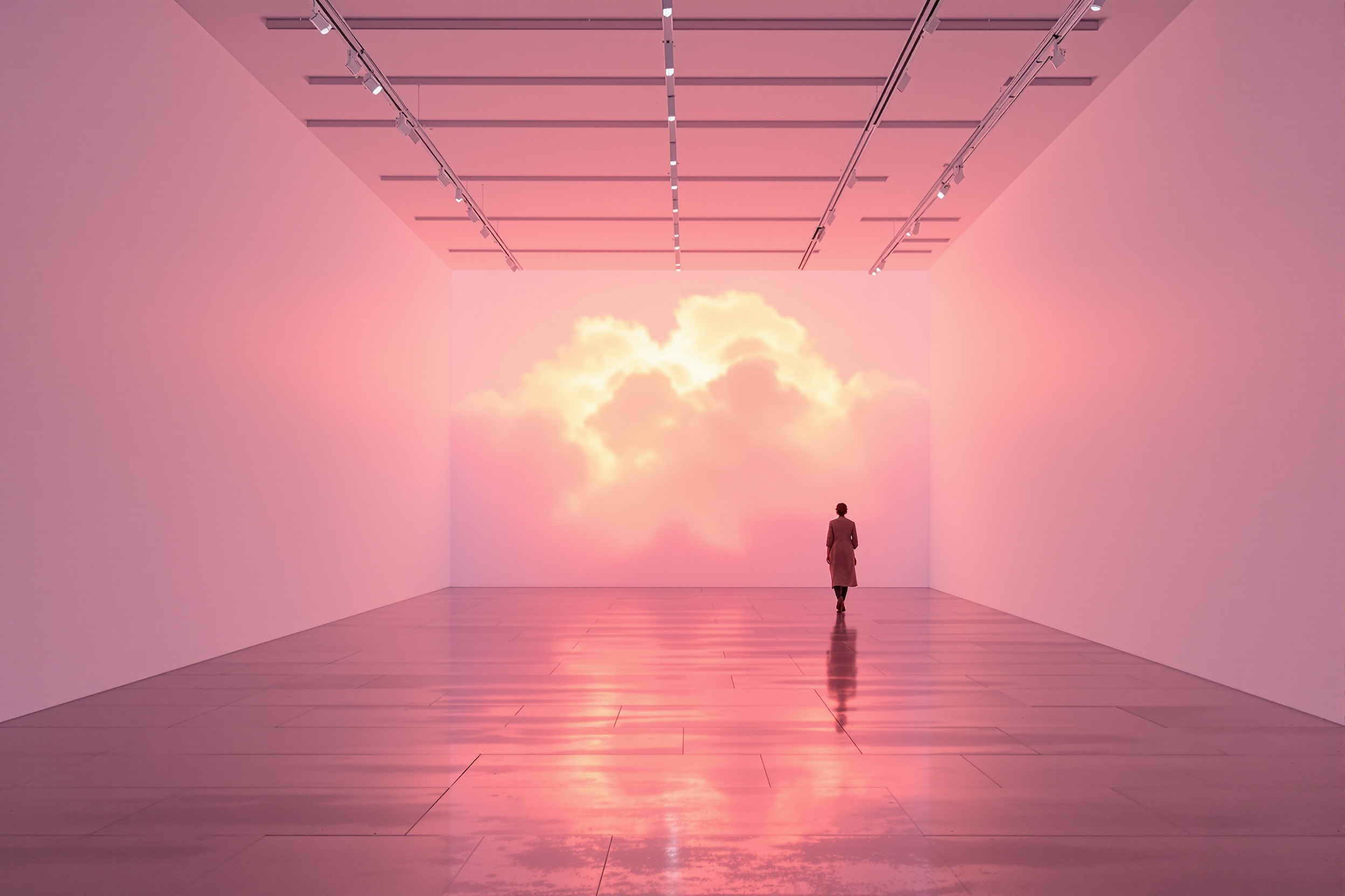 The room at simulated dawn
