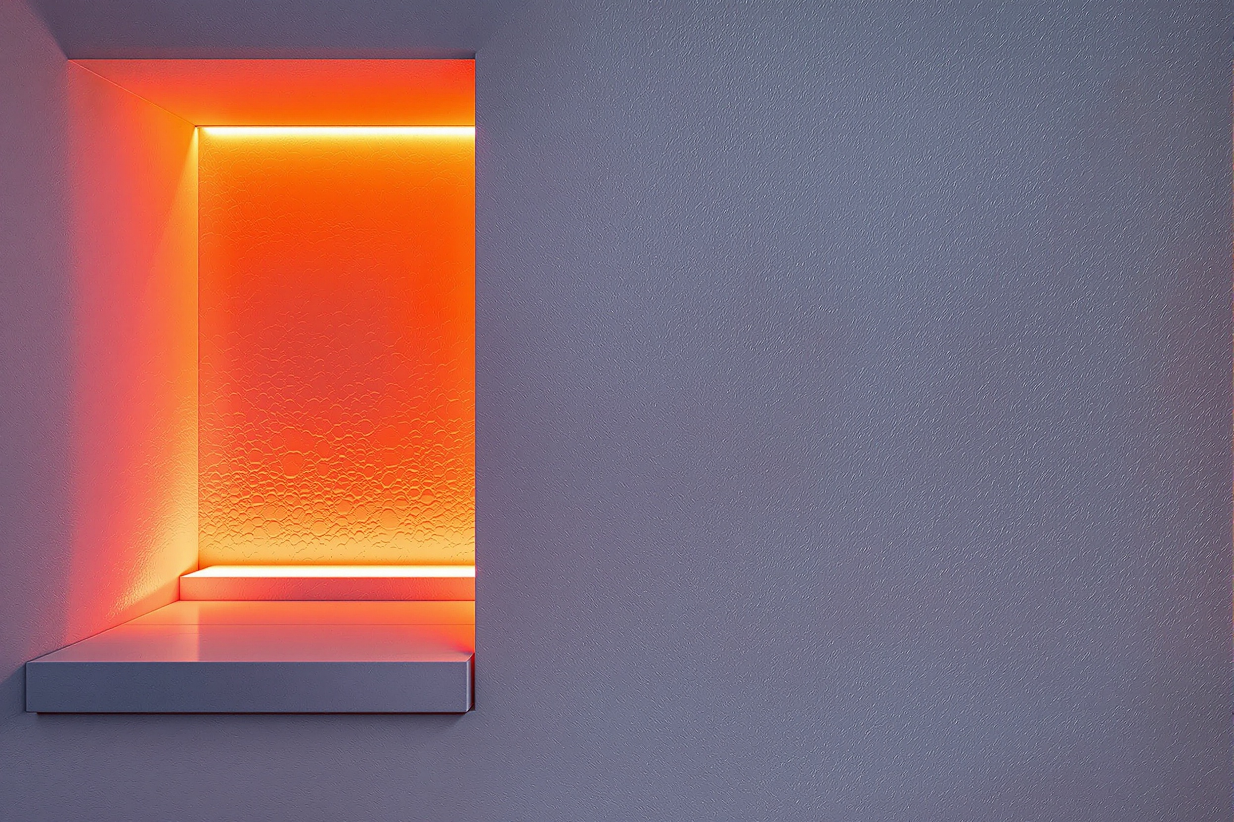 The wall remembers the sun