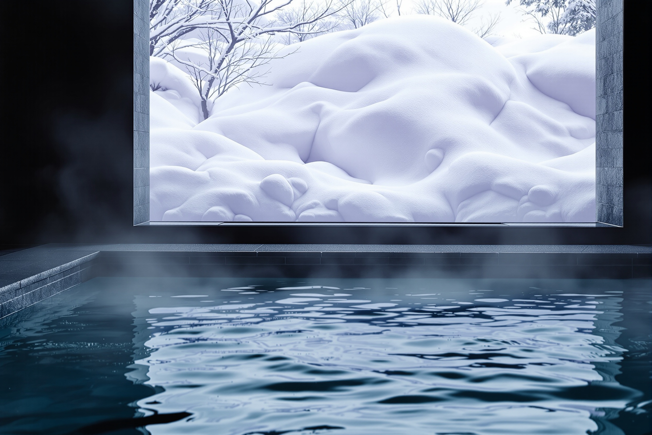 The slot window and the snow beyond