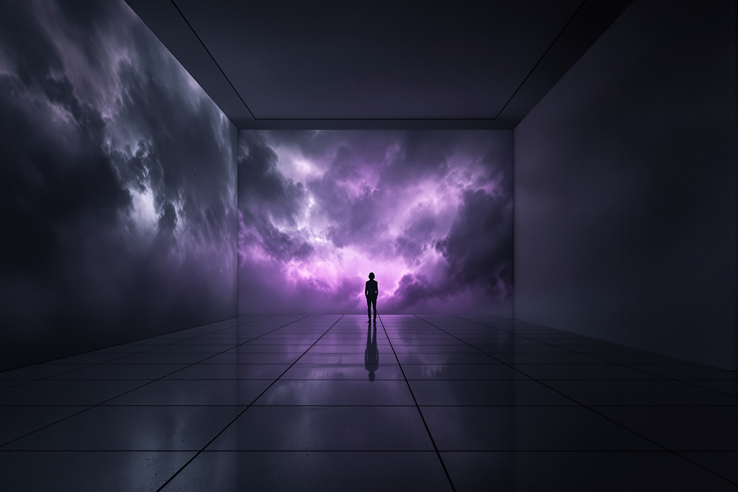 The corridor at half-lux